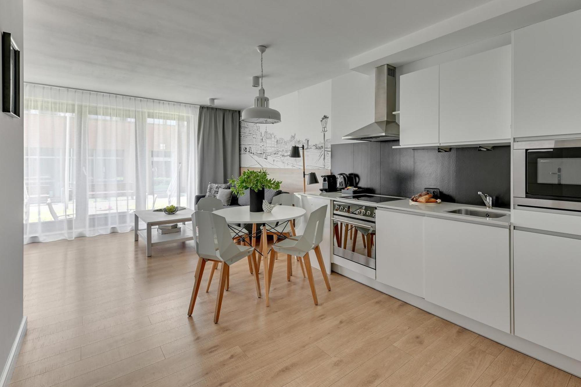 Waterlane Riverside - Spa, Pool, Gym & Parking By Downtown Apartments Gdaňsk Pokoj fotografie