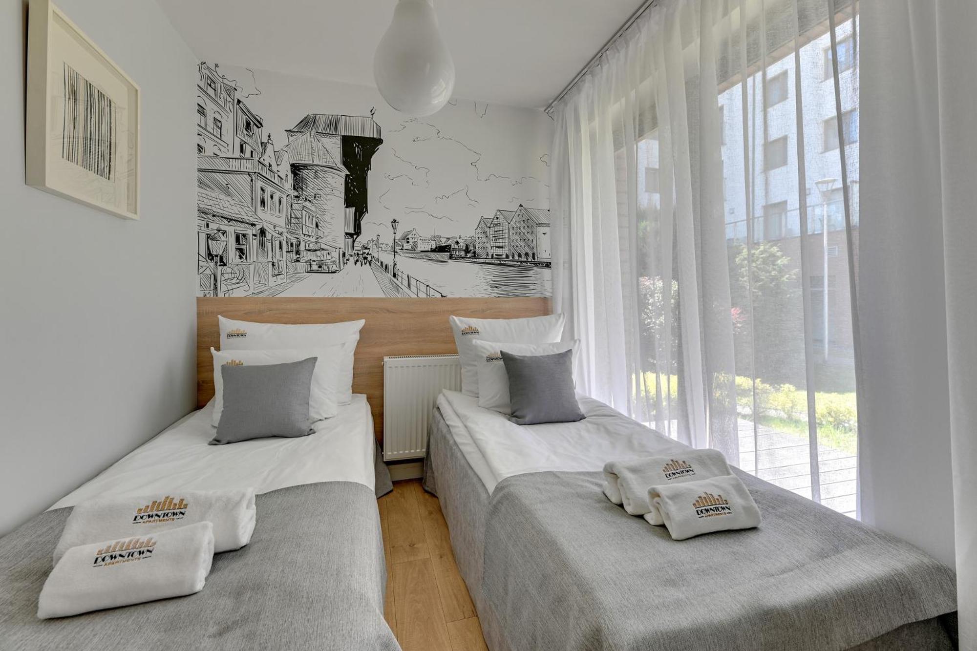 Waterlane Riverside - Spa, Pool, Gym & Parking By Downtown Apartments Gdaňsk Pokoj fotografie